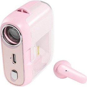 Resim Wekome S28 Bluetooth Kulaklık Tws Kablosuz Taşınabilir Hafif Projektör Kulaklık - Pembe Pembe 