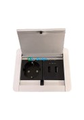 Resim Masa Üstü Gömme Bas-aç Usb Hızlı Şarj Ve Priz Sistemi 