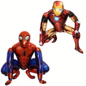 Resim 3D Alüminyum Folyo Balonları - Örümcek Adam ve Demir Adam, Marvel Süper Kahramanları, Doğum Günü, Cadılar Bayramı, Noel, Şükran Günü, Yeni Yıl, Şenlik Balonları | Süper Kahraman Balonları | Dayanıklı Balonlar, Doğum Günü Parti Dekorasyonları 