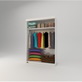 Resim Kenzlife Gardırop Sürgülü Kapaklı Kapılı Karanfil120 Byz Gardolap Dolap 