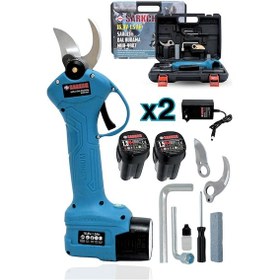 Resim 9907 Şarjlı Dal Budama Makası 30mm Kesme Çapı Yedek Bıçaklı 
