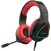 Resim Vertux Trinity Stereo Sürükleyici Pro Kablolu Oyuncu Gaming Kulak Üstü Kulaklık Kırmızı 