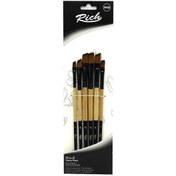 Resim Rich Fırça Yeni Seri 04 Yan Kesik 6 Lı Set 11219 