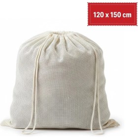 Resim Popüler Sepet Battal Boy 120X150 cm Mont Yıkama Filesi-extra Büyük, Dayanıklı, Nefes Alabilir Çamaşır Koruma Torbası 