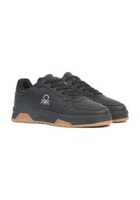 Resim United Colors Of Benetton Benetton 11219 Erkek Günlük Sneaker Ayakkabı Siyah Siyah 