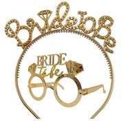 Resim Bride To Be Bekarlığa Veda Parti Gözlük Ve Taç Seti Altın Renk Diğer 