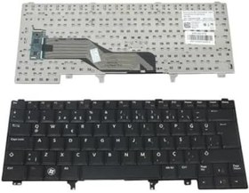 Resim Dell Latitude E5420 ile Uyumlu Klavye Türkçe Siyah 