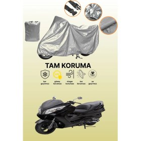 Resim Dokaca Gri Bumoto/jinling Regnum 250CC Uyumlu Motosiklet Brandası, Koruyucu Örtü, Motor Branda 