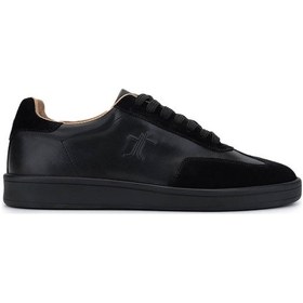 Resim Tamer Tanca Erkek Hakiki Deri Siyah Sneakers & Spor Ayakkabı 233 5100 Erk Ayk Y25 Sıyah Dr/suet Siyah 