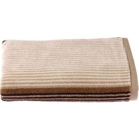 Resim Özdilek Damask Cızgılı Kahve Banyo Havlusu 100 150 Kahverengi 