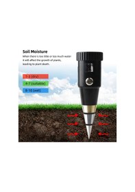 Resim Springsun Kkmoon 2'si 1 Arada Toprak Ph Ve Nem Ölçer - Su Geçirmez, Bahçe/sera/çim/çiftlik 