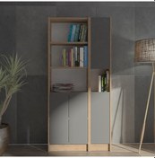 Resim Kuta Flat85 Kitaplık 4 Kapaklı Kütüphane (487093647) 