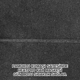 Resim Çocuk Kar Maskesi - Heatpro - Siyah - Argeus 