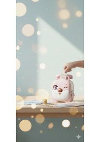 Resim Çocuklar İçin Sevimli Tavşan Figürlü Kilitli Kumbara Metal Tasarruf Dekoratif Hediyelik Kumbara M -p Çok Renkli 