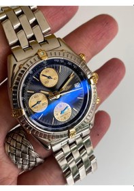 Resim Breitling Chronomat 40mm Altın Çelik Kordon Erkek Kol Saati B1304 