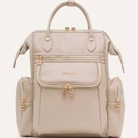 Resim Vista Bej E. Deri Gold Bebek Bakım Çantası 