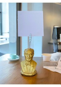 Resim Gold Renk Atatürk Temalı Not Tutacağı Fotoğraf Tutacak Not Tutucu Ofis Seti Hediyelik Gold 
