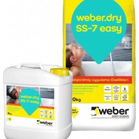 Resim Weber Dry Ss7 Elastik Su Yalıtım Harcı 26 kg (20KG+6 kg Set) 