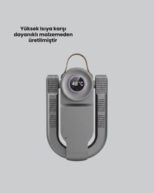Resim Akıllı Ayakkabı Kurutucu 48 Derece Isı Kontrollü Gri 