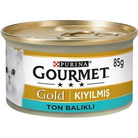 Resim Purina Gourmet Gold Kıyılmış Ton Balıklı Yetişkin Kedi Konservesi 6 x 85 G 
