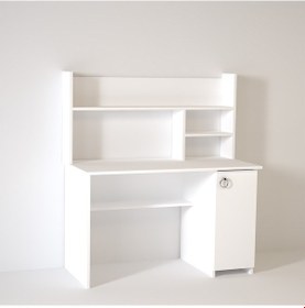 Resim Kalenderdekor1 Kalender Dekor Lucas 120 Cm Çalışma Masası Lc01 Beyaz 