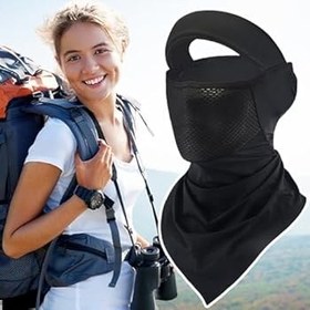 Resim Güneş Maskesi,UV için Yüz Maskesi - Nefes Alabilir Koruyucu Bandana Boyunluk Erkek Kadın Golf Kamp Kayak Motosiklet Plaj Spor Dış Mekan İçin 