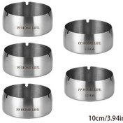 Resim Dashanshop 5 Adet Şık Kişiselleştirilmeli Frosted Gümüş Pirinç Küllük Seti Kurumsal Hediye 