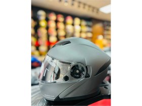 Resim Fazer Mat Grey Çene Açılır Güneş Vizörlü Motosiklet Kaskı ( Mat Gri ) 