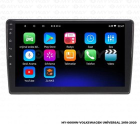 Resim VOLKSWAGEN CARAVELLA ANDROİD 12 MULTİMEDYA CARPLAY 2GB RAM+32GB HDD NAVİGASYON EKRAN 