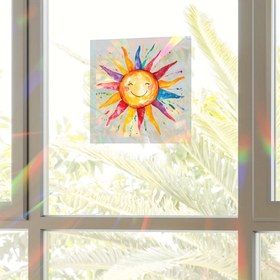 Resim 1/3/5 Adet Modern Gülümseyen Güneş Pencere Çıkartmaları - Renkli PET Cam Sticker, Yapışkan ve Çıkarılabilir Dekorasyon, 5mil Kalınlıkta Ev Dekoru, Aynalar, Laptop Ekranları, Eğlenceli Tasarım, Canlı Renkler 