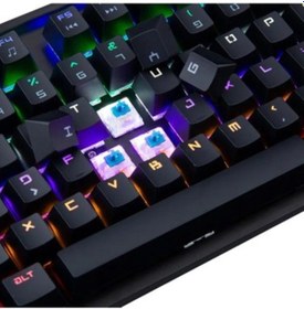 Resim Hadron G509b Kablolu Oyuncu Mini Klavye Mekanik Blue Switch Rgb Q Siyah 
