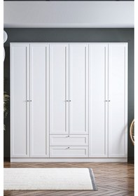 Resim Sarmobi Terra 6 Kapaklı 2 Çekmeceli Dolap 54tra600103krkr Beyaz 