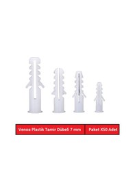 Resim Venoa Db07 Plastik Dübel 7 Mm Paket 50 Adet 
