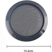 Resim Snapbuy Araba Ve Ev Hoparlör Koruması 2-10 İnç Plastik Çerçeveli Metal Izgaralarkırmızı 