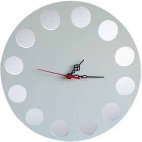 Resim Bahat Ahşap Kayın Ağacı Salon Ofis Duvar Saati Camsız Beyaz 34 Cm 