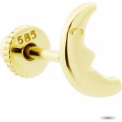 Resim Glorria Altın Yarım Ay Helix Piercing 