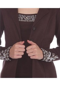 Resim Bulalgiy Kadın Kahverengi Twinset Blazer Ceket - Bga105868Ts 