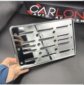 Resim Motorsiklet Plakalık-plastik Üzeri Kromaj Kaplama-parlak-26 X 17cm 