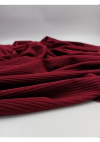 Resim Çizgili Kadife Kumaş Bordo 