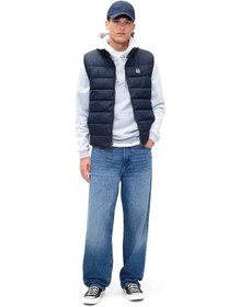 Resim Gap 790584001 V-frch Logo Ltwt Puffer Vest Erkek Yelek Lacivert 