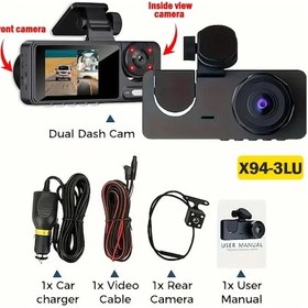 Resim Dash Cam Dual Lens 4k Uhd Kayıt Araba Kamerası Dvr Gece Görme Video Kaydedici Nowıfı-3cam None 