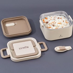 Resim Aryıldız Bento Lunch Box Kare Yemek Termosu Beige 700 Ml Ar262085 Bej 