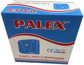 Resim Palex Z Katlama Dispenser Kağıt Havlu Dispenseri Aparatı - Şeffaf Mavi - Plastik - 27 Cm. - 1 Adet 