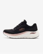 Resim Skechers Arch Fit 2.0 - Glow The Distance Kadın Siyah Spor Ayakkabı 150067 Bkrg 