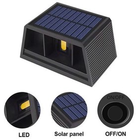 Resim Çift Yönlü Ayarlanabilir Solar Aplik 3200k Sarı Işık 