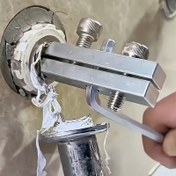 Resim Heavy Metal Su Borusu Kırılma Çözümleme Aracı Seti: Musluk Açı Valfı Çıkartıcı, Kilitli Somun Tasarımı ile Donatılmış, Kolay Kullanım için Ayarlama Çubuğu, Bağlantı Elemanları Dahil Değildir, Özel Olarak Musluk Bakımı İçin Tasarlanmıştır | Kilitleme Mekanizması | Hassas Üretim 