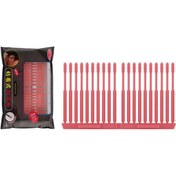 Resim Mufunye Kulak Temizleme Çubuğu, Yapışkanlı Spiral Tasarım, Kırmızı, 20 Adet 