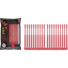 Resim Mufunye Kulak Temizleme Çubuğu, Yapışkanlı Spiral Tasarım, Kırmızı, 20 Adet 