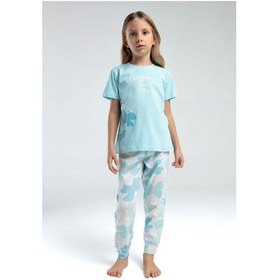 Resim Rolypoly Kız Çocuk Mavi Pijama Takımı 5274-47608 Mavi 