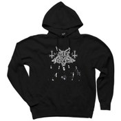Resim Dark Funeral Grup Face Siyah Kapşonlu Sweatshirt Hoodie Siyah 